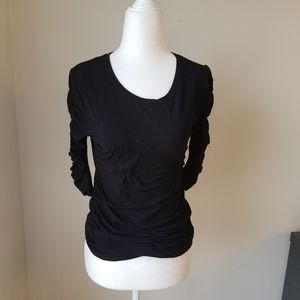 Vince Camuto 3/4 sleeve black top